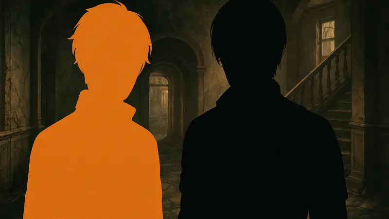 Изображение персонажа Love & Deepspace рядом с Леоном С. Кеннеди из Resident Evil, демонстрирующее их предполагаемое сходство.