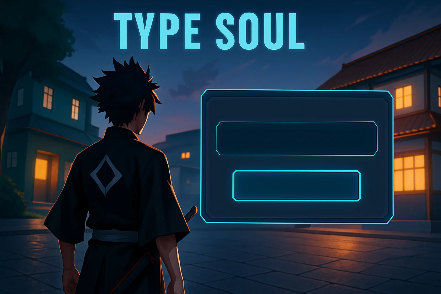 Скриншот из игры Type Soul с отображением окна ввода кодов