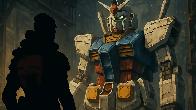 Apex Legends, Gundam, коллаборация, скриншот из трейлера, персонаж в броне.