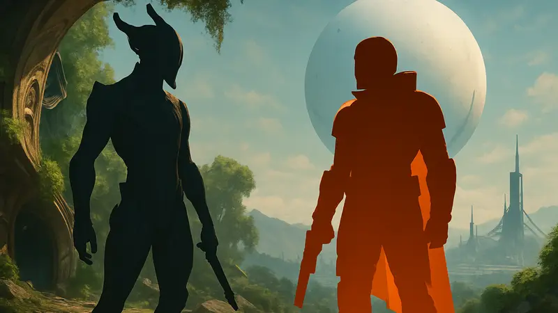 Сравнение Warframe и Destiny 2, персонажи Warframe и Destiny 2, кроссовер