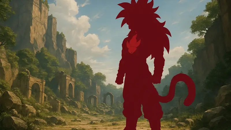 Гоку в форме Супер Сайяна 4 из аниме Dragon Ball DAIMA