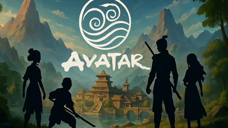 Логотип Avatar: The Last Airbender на фоне ролевой игры, символизирующей будущие анонсы.