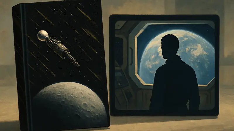 Обложка книги «Проект "Аве Мария"» рядом с кадром из фильма.