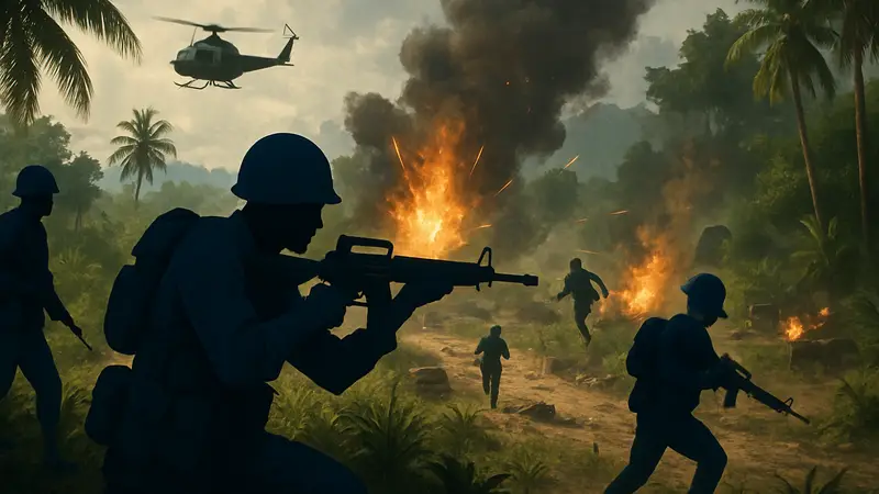 Боевые действия во Вьетнаме в игре Hell Let Loose Vietnam, скриншот из бета-версии