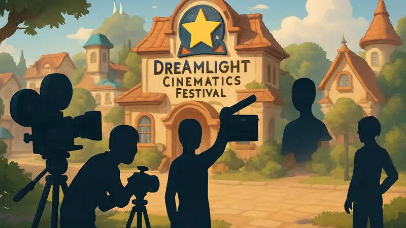 Постер Dreamlight Cinematics Festival в игре Heartopia
