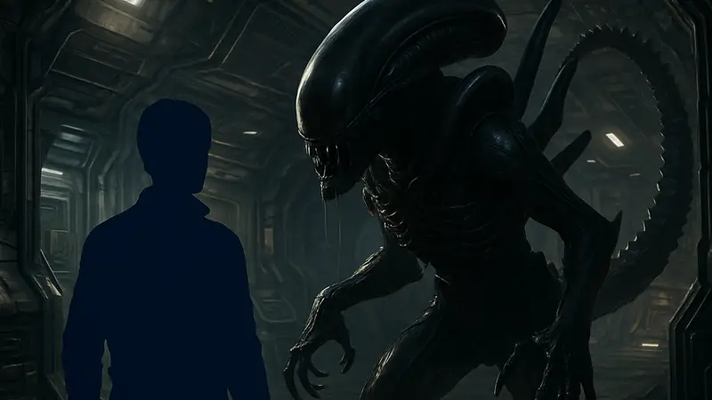 Чужой из игры Alien Isolation, демонстрирующий потенциал графики Unreal Engine 5.