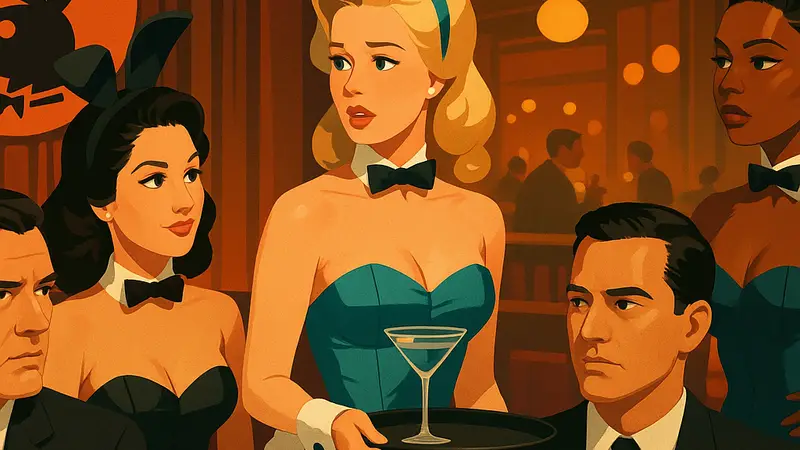 Кадр из сериала "The Playboy Club", демонстрирующий актёров и декорации, освещающий причины отмены NBC.