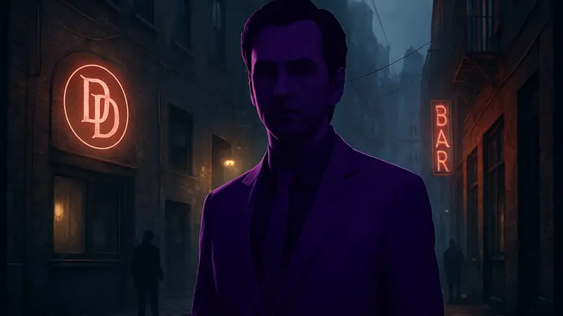 Дэвид Теннант в роли Пурпурного Человека (Киллгрейва) из сериала Daredevil: Born Again.