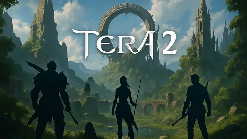 Логотип Tera 2 или концепт-арт MMORPG на движке Unreal Engine 5