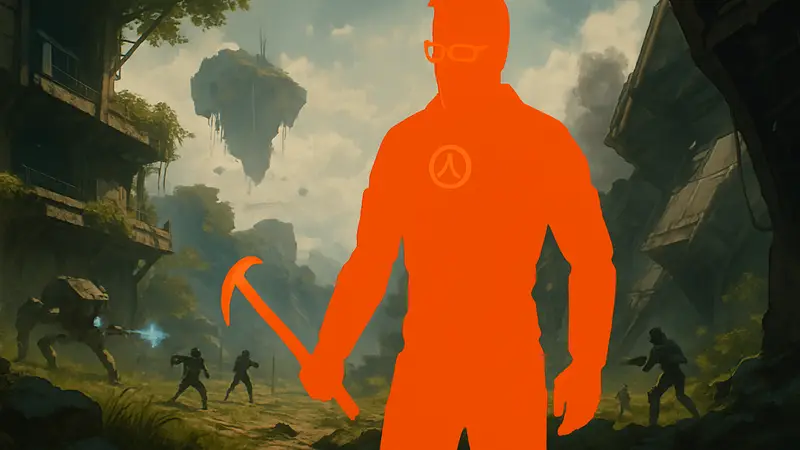 Игровой персонаж Гордон Фримен из Half-Life в игре Deadlock, сделанный модом.
