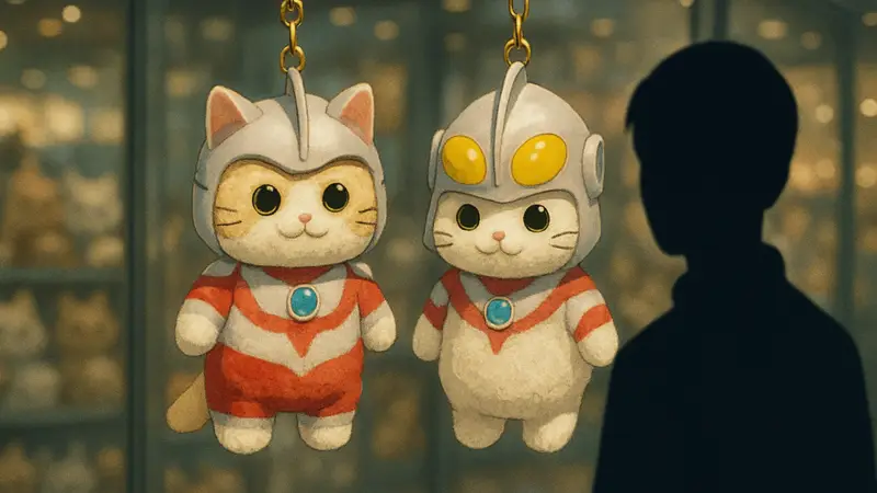 Плюшевые кулоны Ultraman Mofusand Kiramekko в виде брелоков