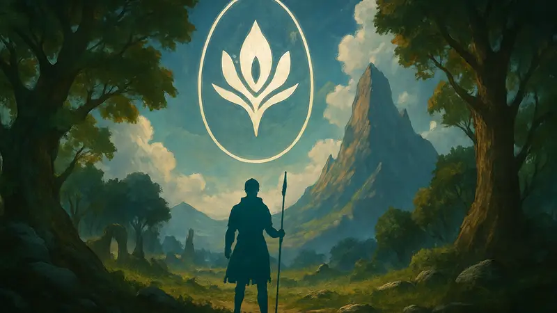 Логотип или концепт-арт новой игры Hadar от CD Projekt Red в стиле фэнтези.
