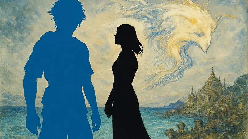 Обложка журнала EGM с артом Final Fantasy X от Ёситаки Амано