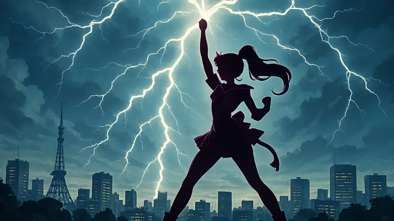 Сейлор Юпитер, Sailor Moon, аниме атаки, электричество, гром, супергероиня
