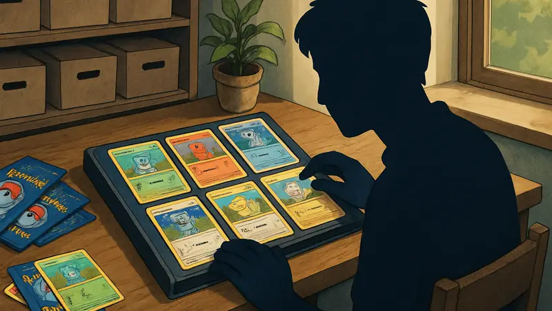 Коллекция карт Pokémon TCG в альбоме, демонстрирующая бюджетные методы сбора в 2026 году