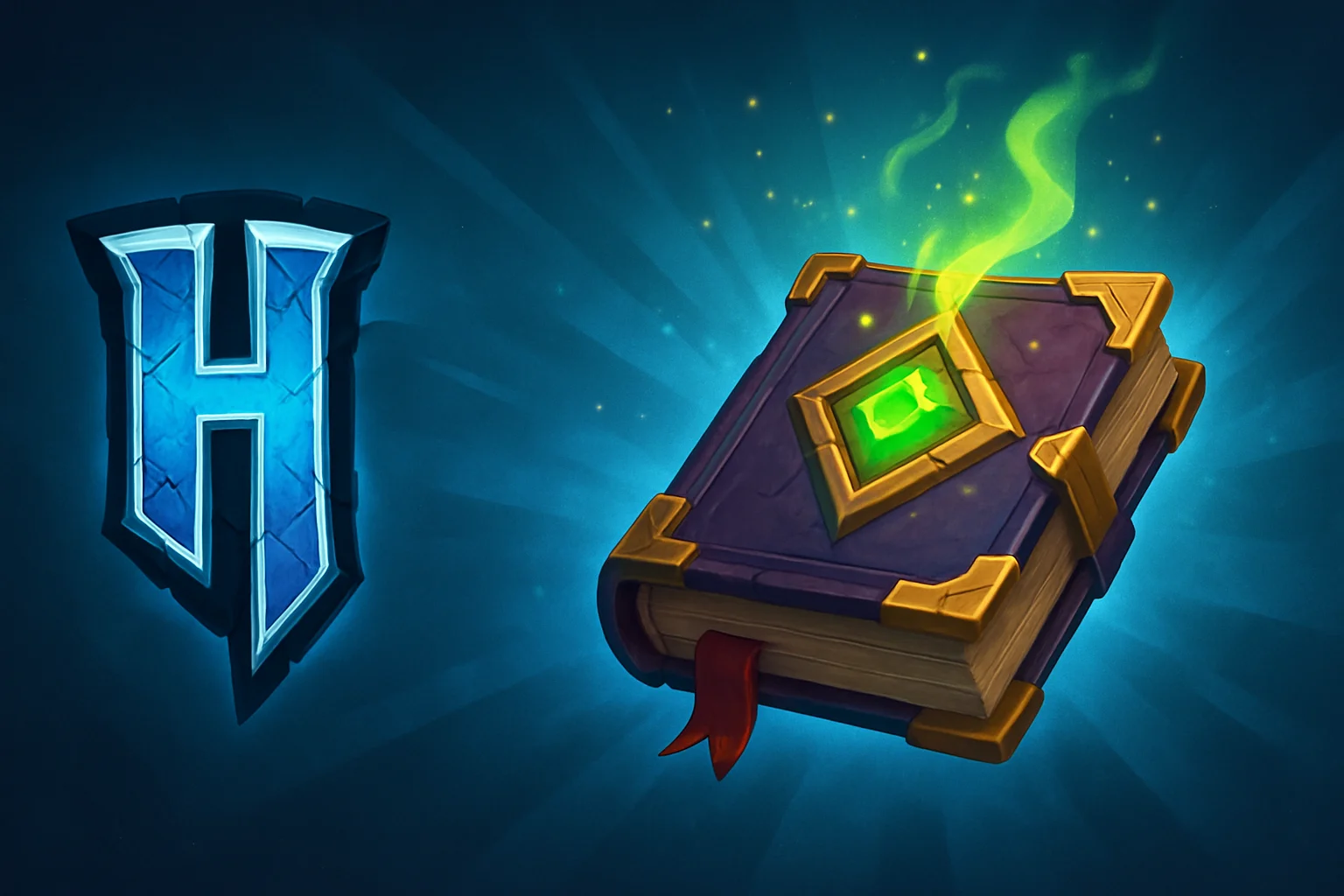 Изображение логотипа Hytale, символизирующее обновление игры и новую магическую книгу или гримуар.