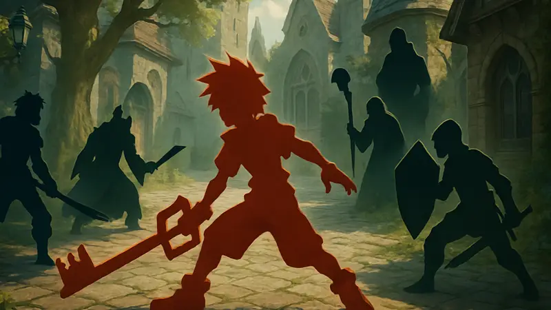 Арт новой 2.5D RPG, вдохновленной Kingdom Hearts, с тактической боевой системой