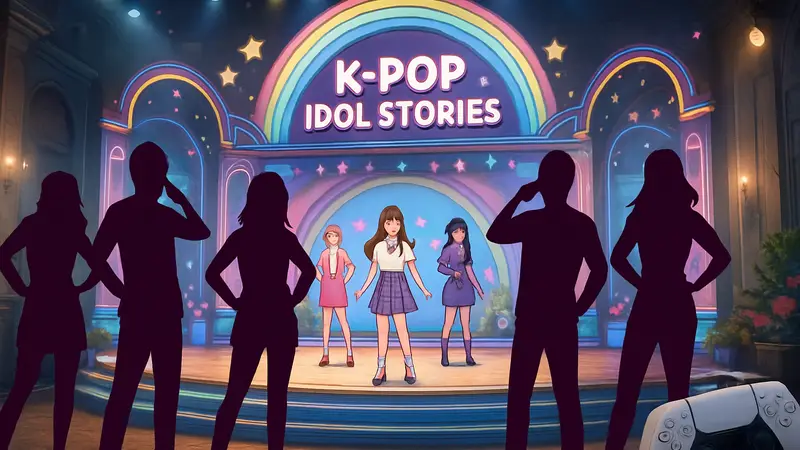 Игровой процесс K-Pop Idol Stories: Road to Debut на PS5 с персонажами-айдолами