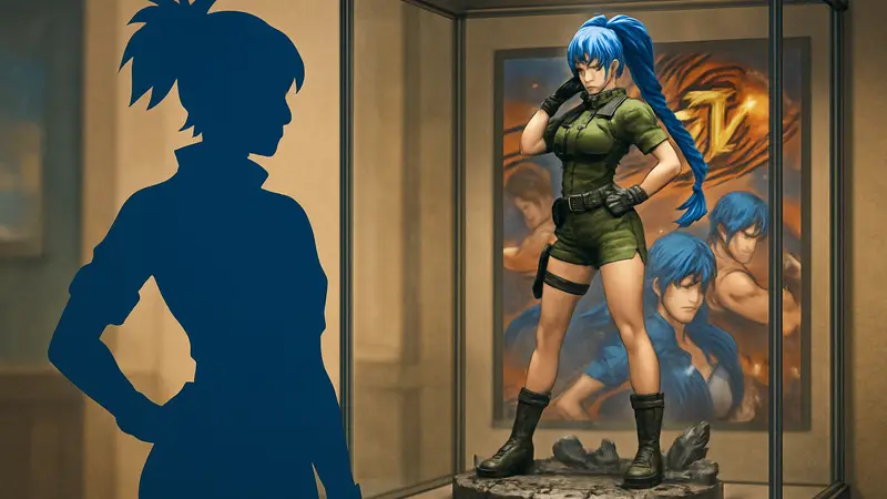 Детализированная коллекционная фигурка Леоны Хайдерн из файтинга The King of Fighters XIV от компании VeryCool.