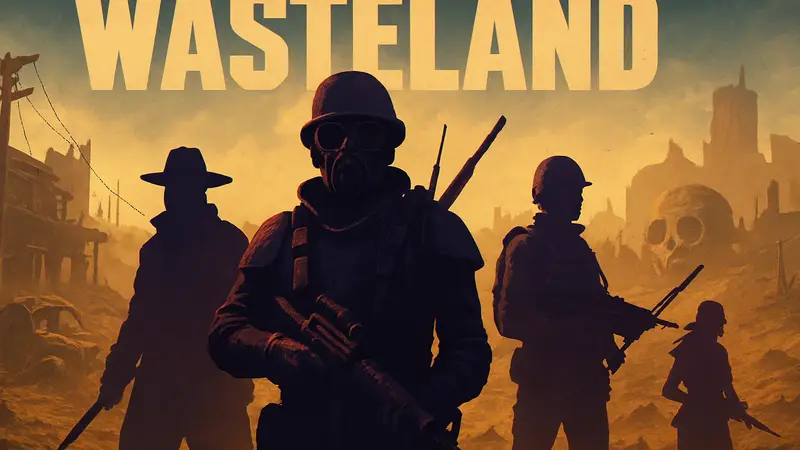 Изображение обложки игры Wasteland Remastered с узнаваемыми персонажами постапокалиптического мира.