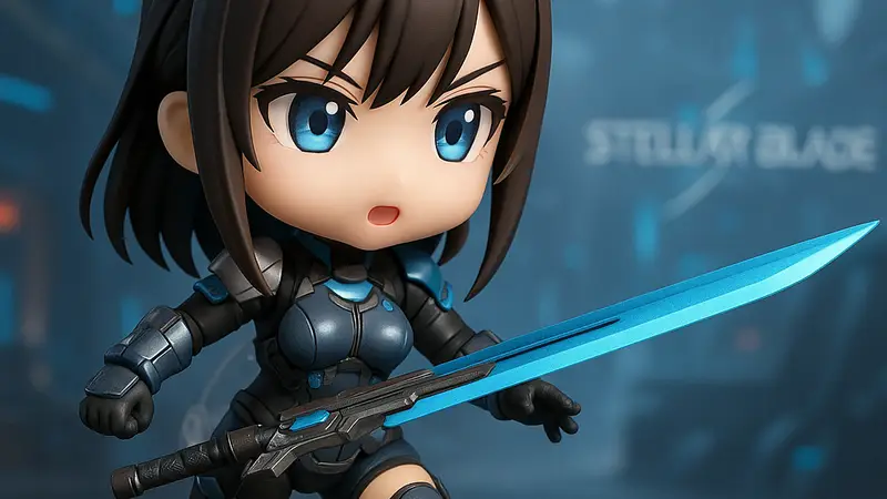 Nendoroid-фигурка Евы из Stellar Blade, демонстрирующая детализацию и позу.