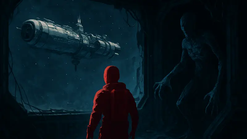 Космический корабль «Кассиопея» и элементы хоррора из игры Directive 8020.