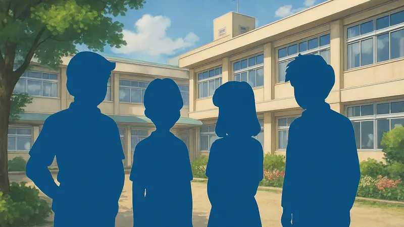 Кадр из аниме High School! Kimengumi с новыми персонажами, представляющими дополнительный каст.