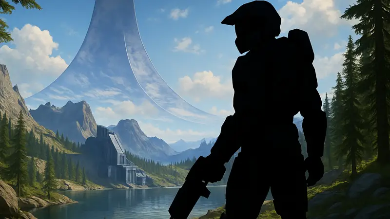 Мастер Чиф в Halo: Campaign Evolved, скриншот из обзора игры на PlayStation 5.
