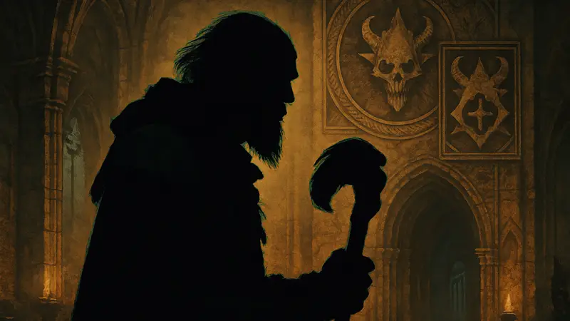 Обложка книги Diablo 4: The Lost Horadrim, с изображением Лората и символов мира Diablo.