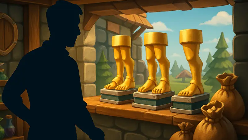 Статуи ног в Clash of Clans, декоративный предмет, внутриигровой магазин