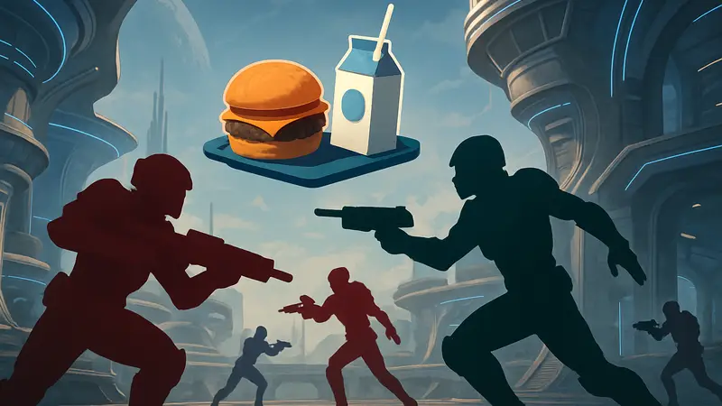 Игроки в шутере Marathon Server Slam сражаются за чисбургеры и инопланетное молоко на футуристической арене.