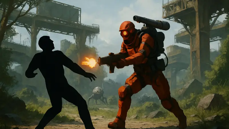 Рокетёр из Arc Raiders атакует игрока, показывая свою новую, повышенную агрессивность после патча.