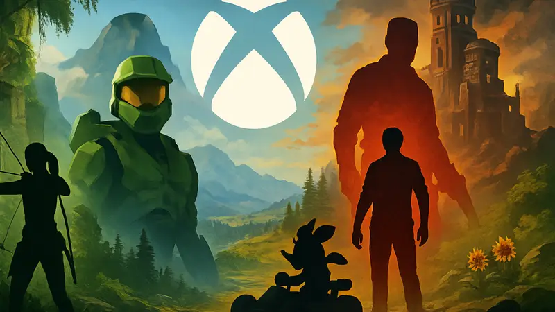 Динамический фон Xbox Series X|S с логотипом консоли и игровыми элементами