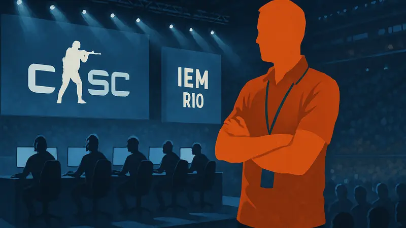 Тренер hally на киберспортивном турнире по CS2 IEM Rio.