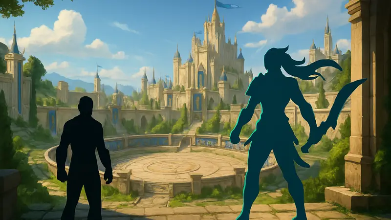 Скриншот из League of Legends, режим Арена или новый чемпион на фоне Демасии