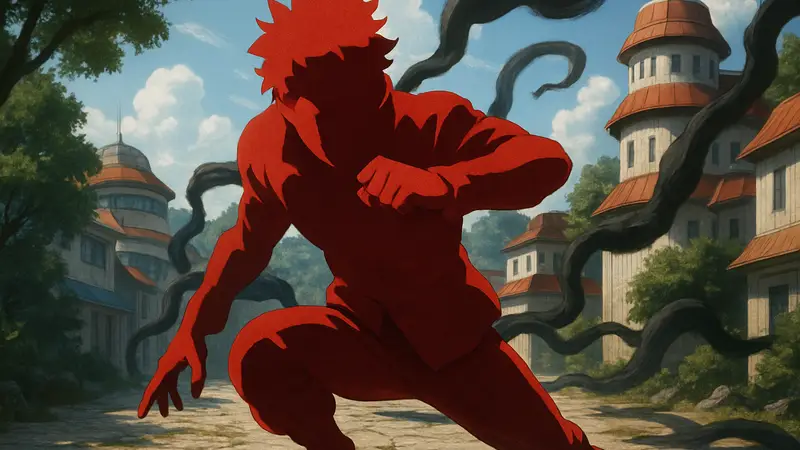 Код из аниме «Боруто: Два синих вихря» в динамичной позе, готовящийся к действию