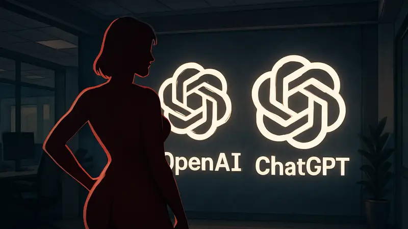 Логотип OpenAI и ChatGPT, символизирующий «взрослый режим» ИИ для текстовых бесед.