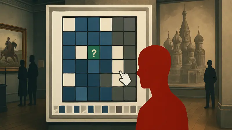 Скриншот из игры 2025 Mosaic Retrospective с элементами головоломки