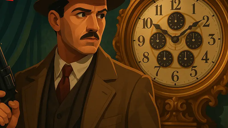 Кадр из детективного сериала Агаты Кристи «Семь циферблатов» на платформе Netflix