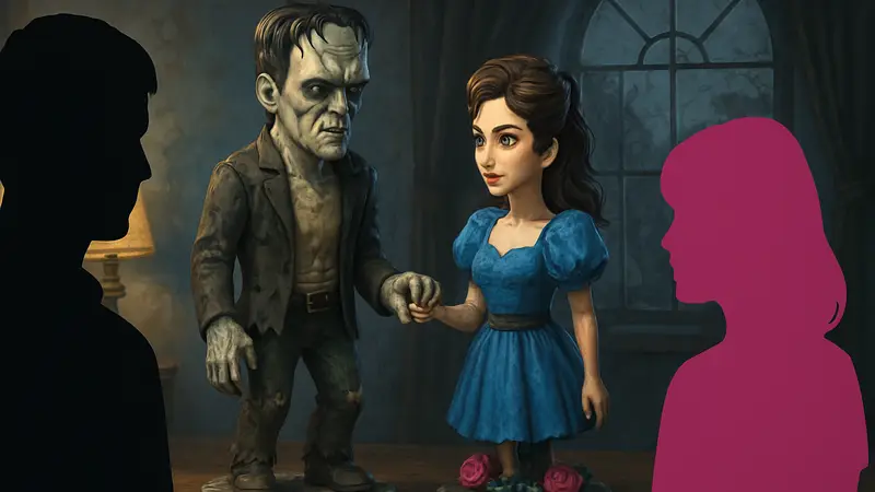 Коллекционные фигурки Thrilljoy по фильму «Лиза Франкенштейн», стилизованные под хоррор-романтику