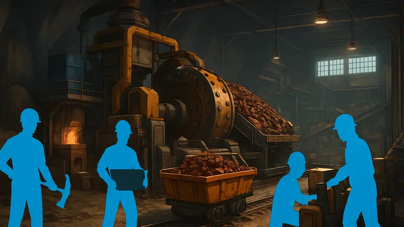 Геймплей Ore Factory Squad – новый кооп-симулятор в Steam с высокими оценками