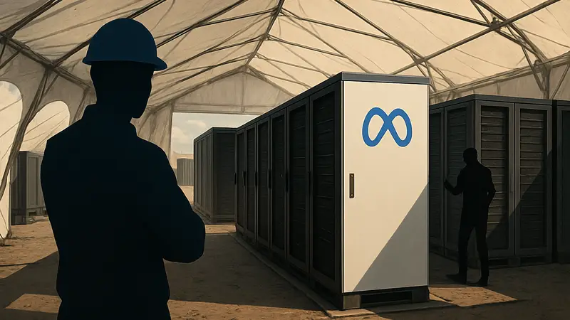 Концепт дата-центра Meta, размещенного в палатке, по аналогии с Tesla.
