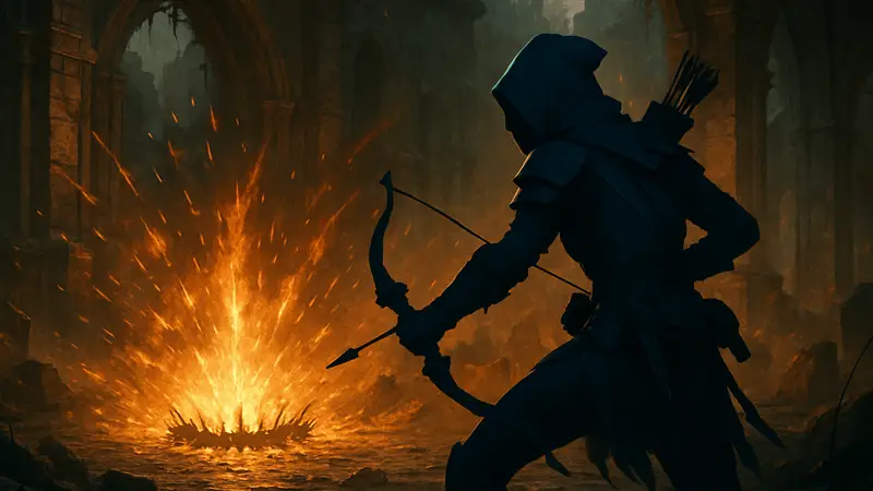 Игровой персонаж Разбойника из Diablo 4 использует мощный билд Ловушка смерти в Сезоне 14