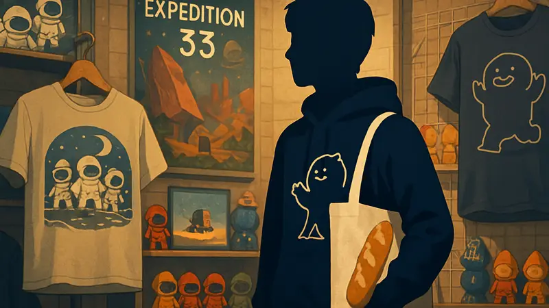 Мерчендайз по игре Expedition 33, включая сумку с принтом багета и одежду с отсылками к игровым мемам