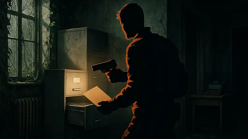 Главный герой Resident Evil Requiem исследует локацию в поисках секретных файлов