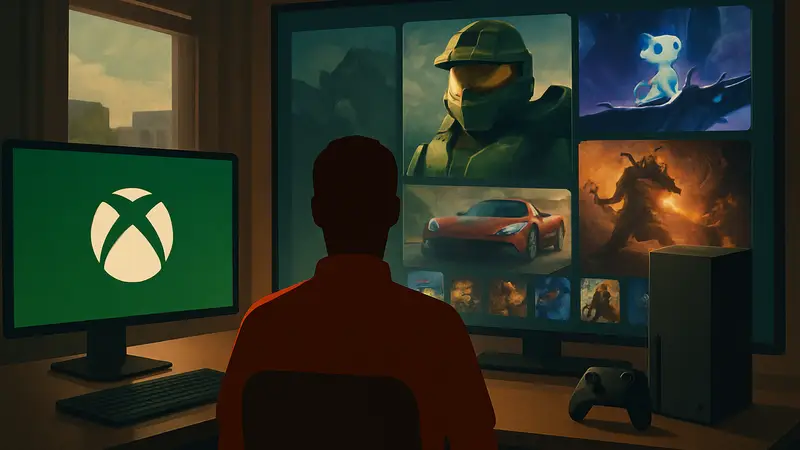 Предполагаемый новый интерфейс Xbox Project Helix, объединяющий PC и консоль.