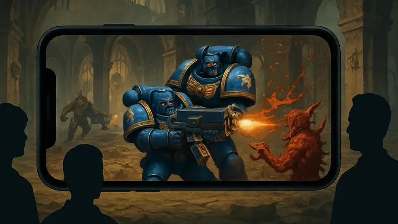 Скриншот или обложка игры Warhammer 40,000: Boltgun на мобильном телефоне