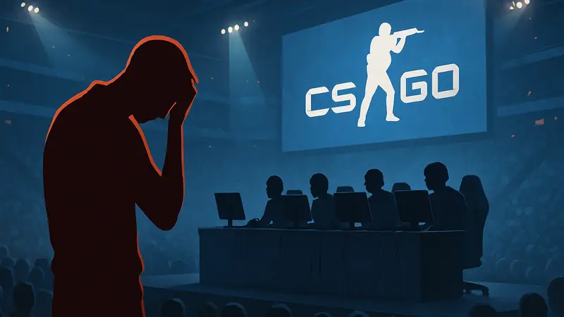 Киберспортсмен Maka на сцене турнира по CS