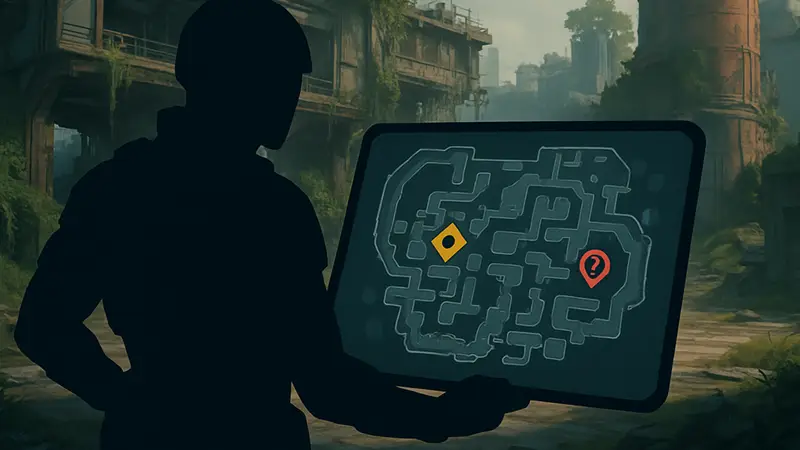 Интерактивная карта Perimeter в игре Marathon с указанием контрактов и секретов