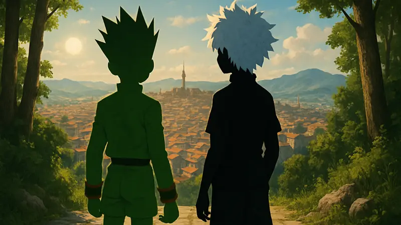Hunter x Hunter: Изображение Гоно Фрикса и Киллуа Золдика. Новые главы манги скоро.
